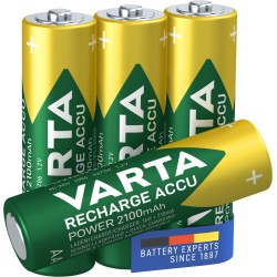 BATTERIA STILO AA RICARICABILE 2100MAH CONFBLISTER 4PZ VARTA