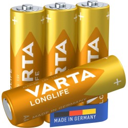 BATTERIA STILO AA 15V LR06 LONG LIFE 4PZ VARTA