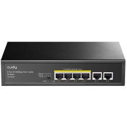 SWITCH RETE 6 PORTE 10100 2 POE 32W FS1006P